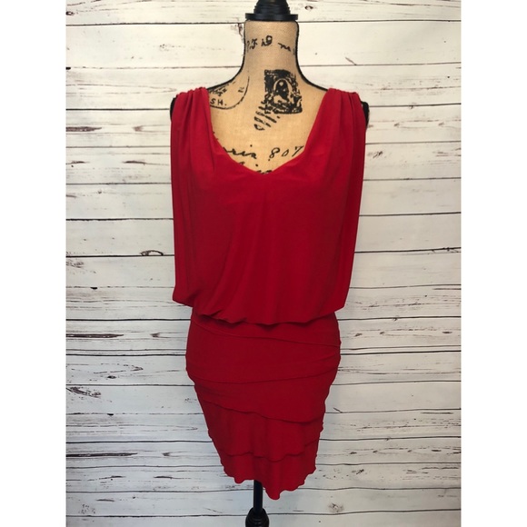 B Darlin Sexy Red Dress Size 3/4 - Picture 3 of 5